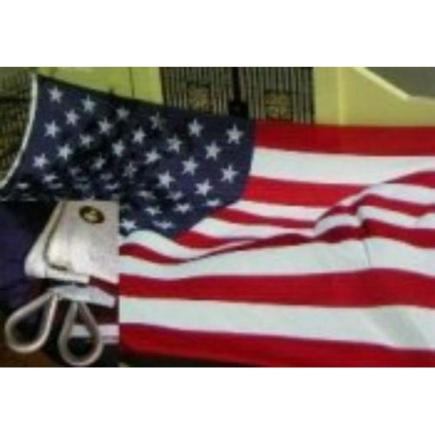 12x18 USA American Embroidered Sewn 100% Hand Made Cotton Flag 12"x18" Banner 